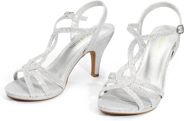 DREAM PAIRS Women's Amore Fashion Stilettos Open Toe Pump Heel Sandals - Image 5
